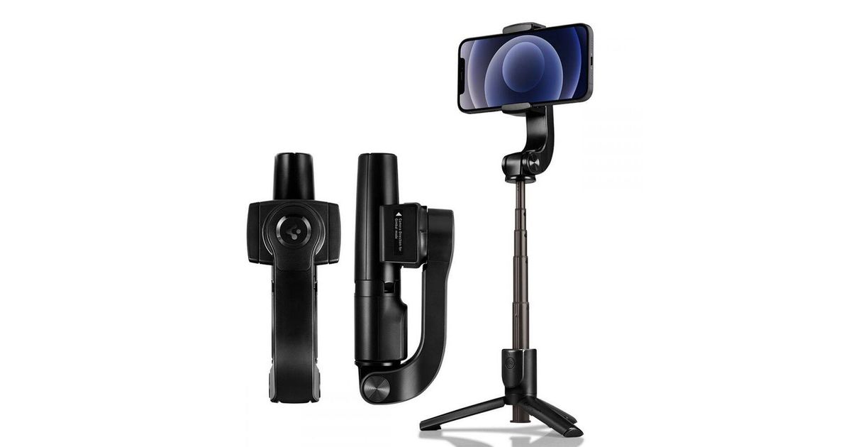 Spigen Selfie Stick Tripod Gimbal S610W Black iStores Apple